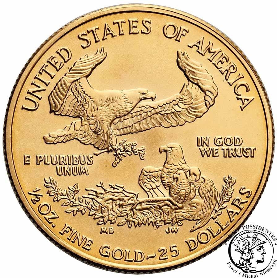 USA 25 dolarów 2000 (1/2 uncji czystego złota) st. 1