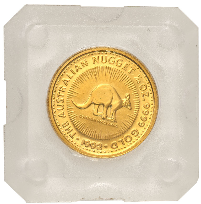 Australia Elżbieta II 15 dolarów 1992 Kangur (1/10 uncji złota Au.999) st. L