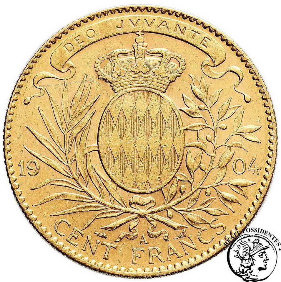 Monako 100 franków 1904 Albert I st.2