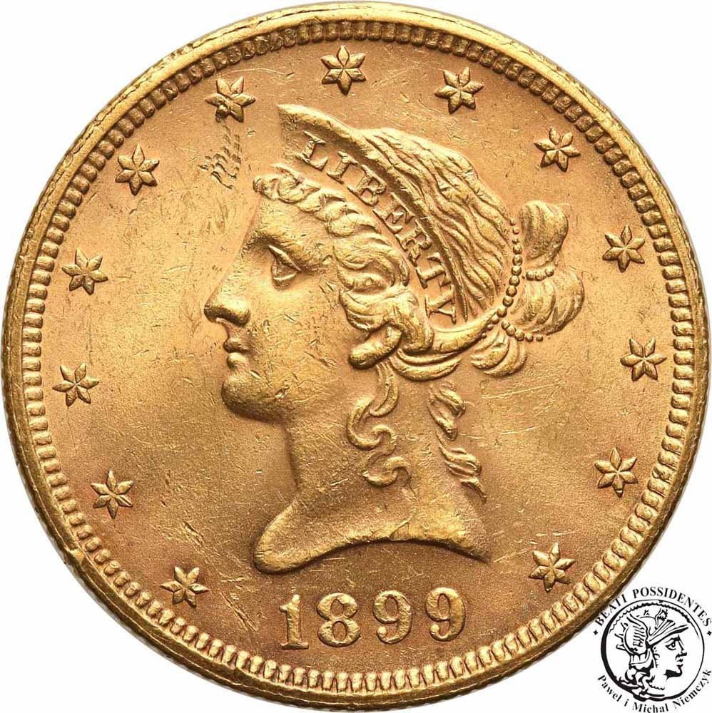 USA 10 dolarów 1899 Philadelphia st.1