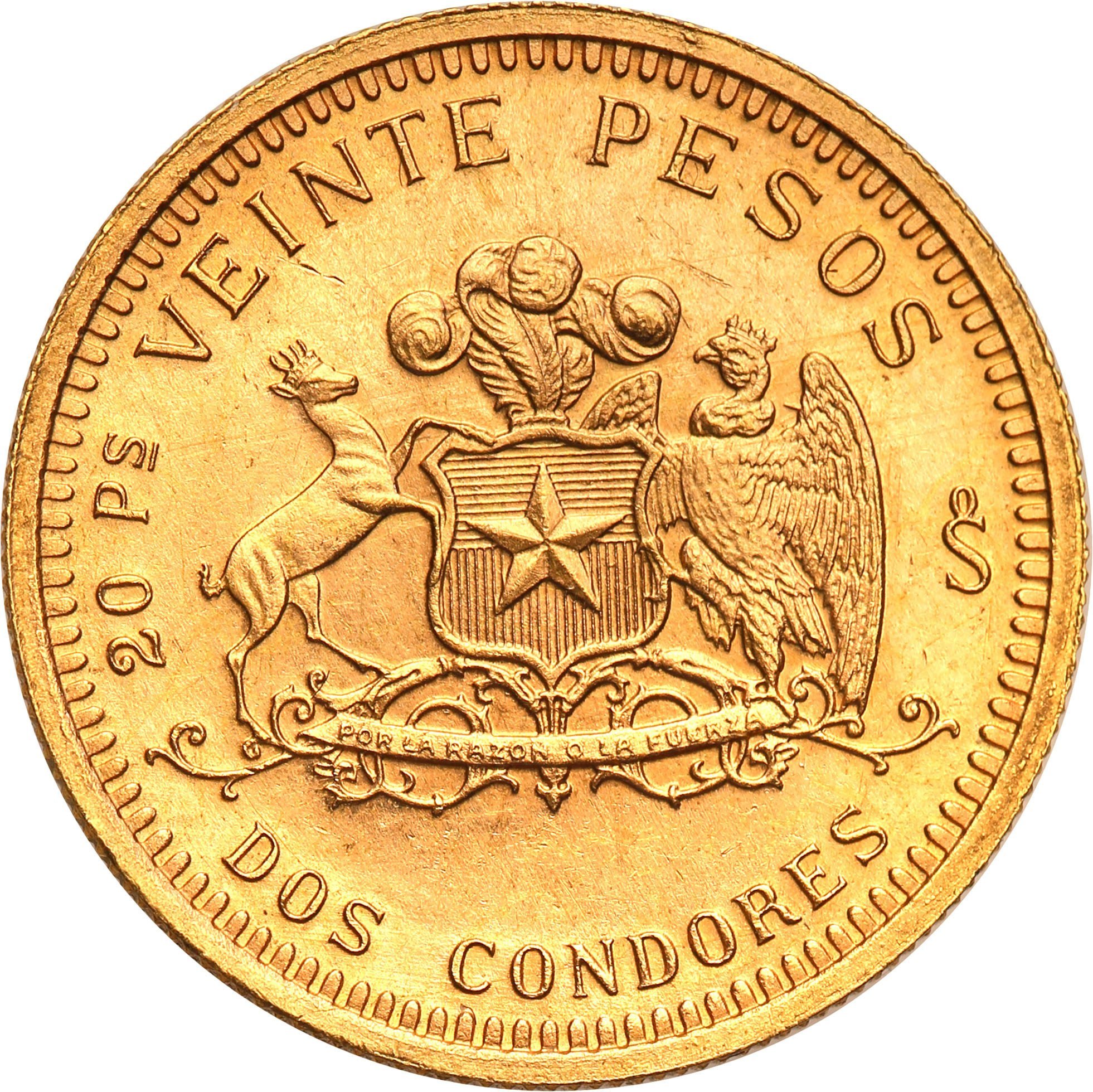 Chile 20 pesos 1976 st. 1