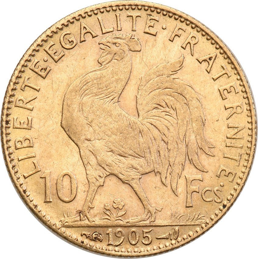 Francja 10 franków 1905 A st.1-