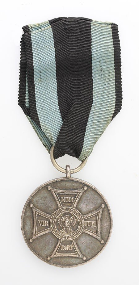 Medal Zasłużonym na Polu Chwały z zaświadczeniem tymczasowym