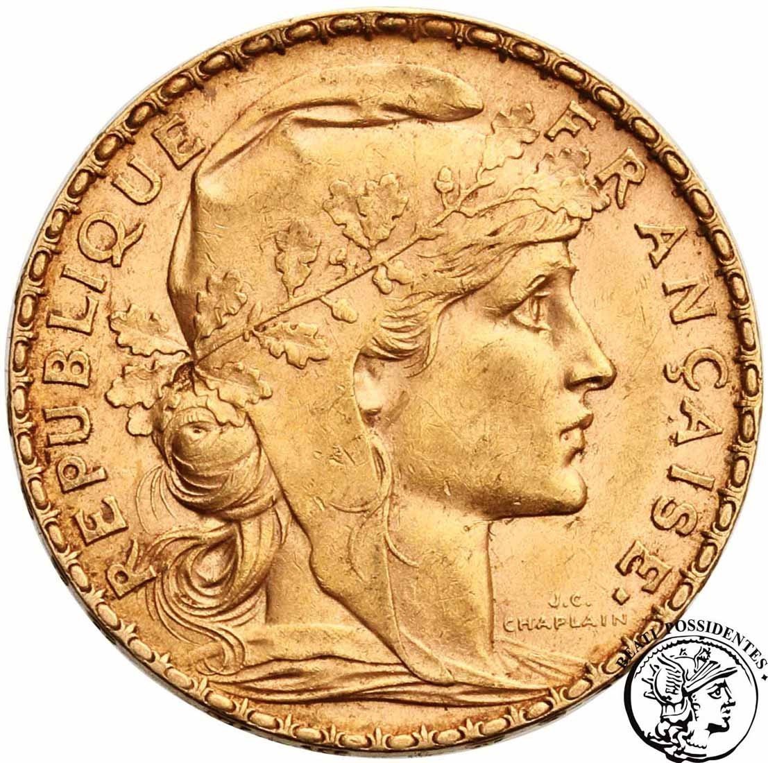 Francja 20 franków 1905 st. 2