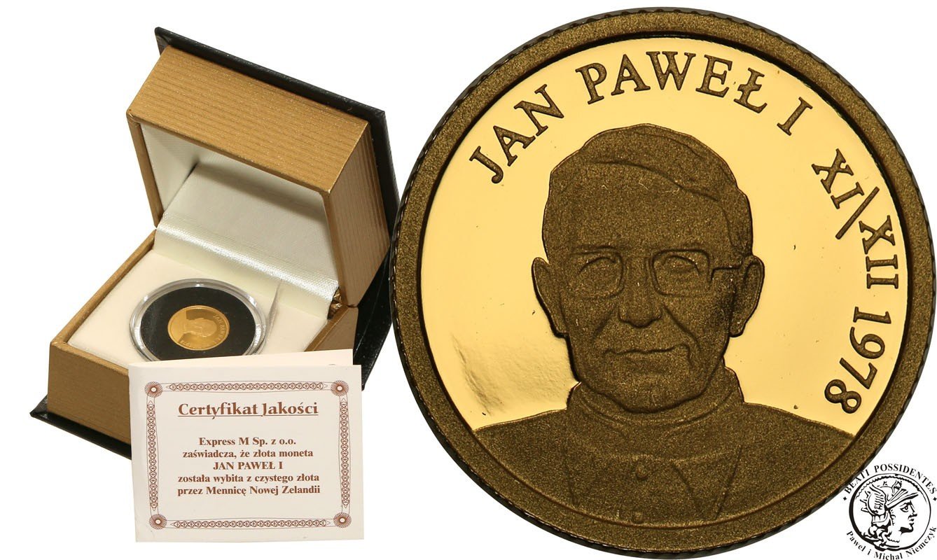 Nowa Zelandia 10 dolarów 2007 Papież Jan Paweł I st.L