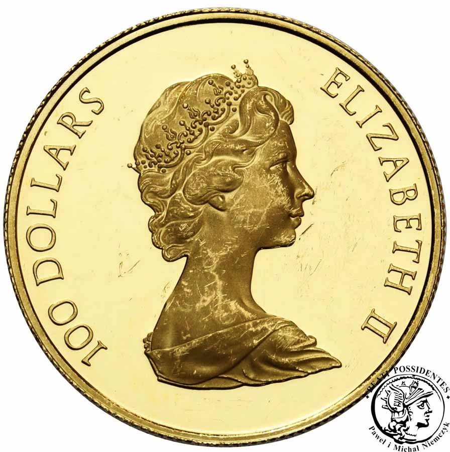 Kanada 100 dolarów 1982 konstytucja 1/2 Oz złota st. L-