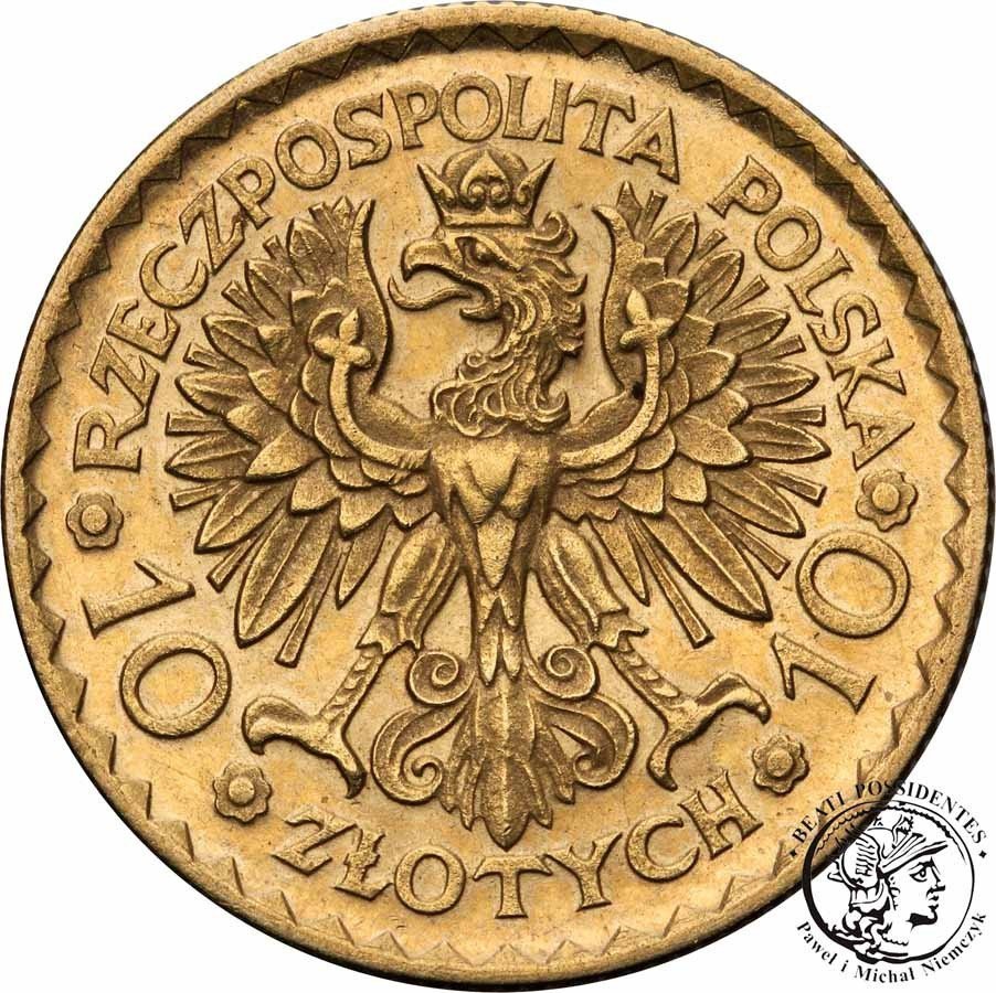 Polska II RP 10 złotych 1925 Chrobry st. 1-/2+