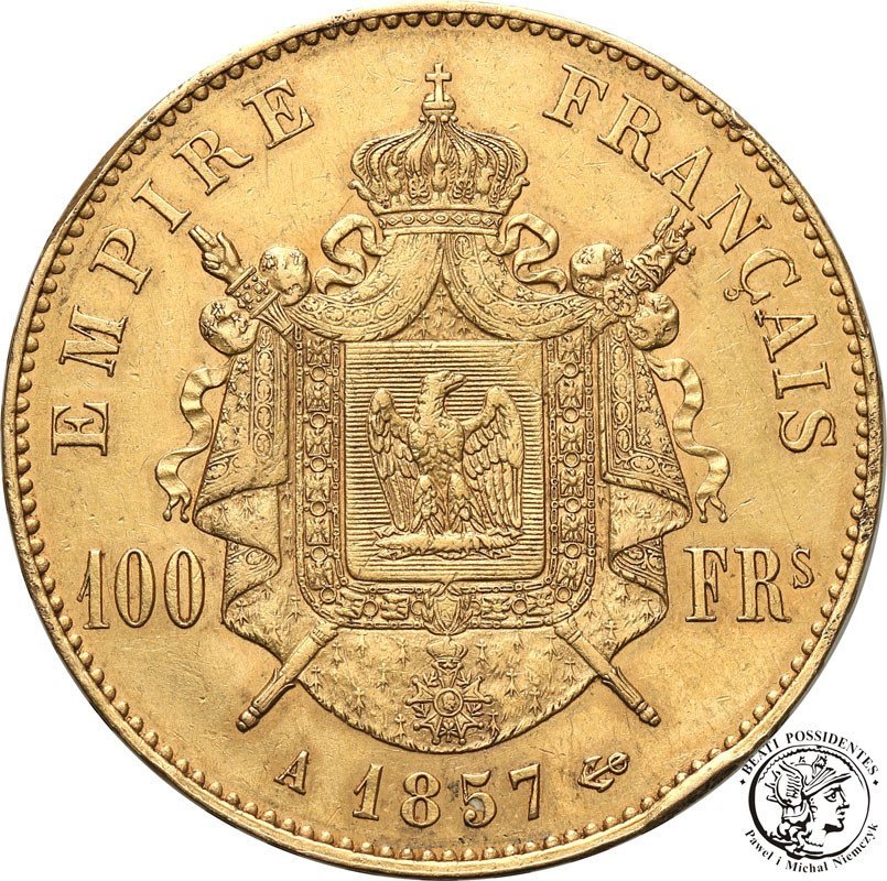 Francja 100 franków 1857 A Paris st. 3