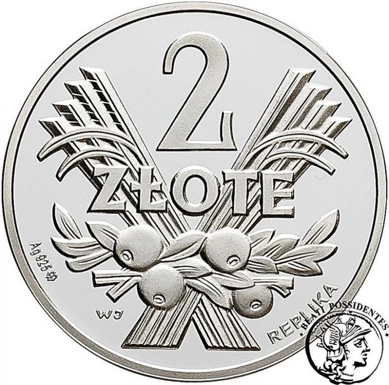 Polska REPLIKA monety 2 złote 1959 st.L