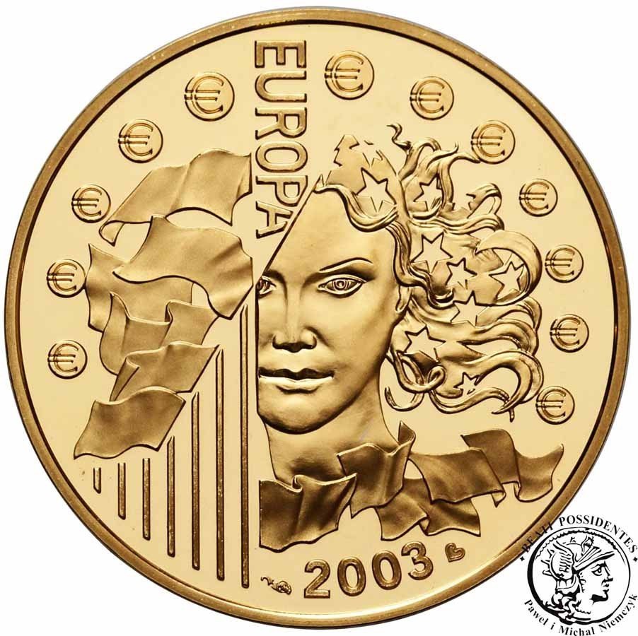 Francja 20 Euro 2003 Europa (1/2 uncji) st. L