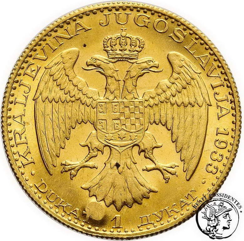 Jugosławia Aleksander I dukat 1931 (kłos dla Serbii) st. 1