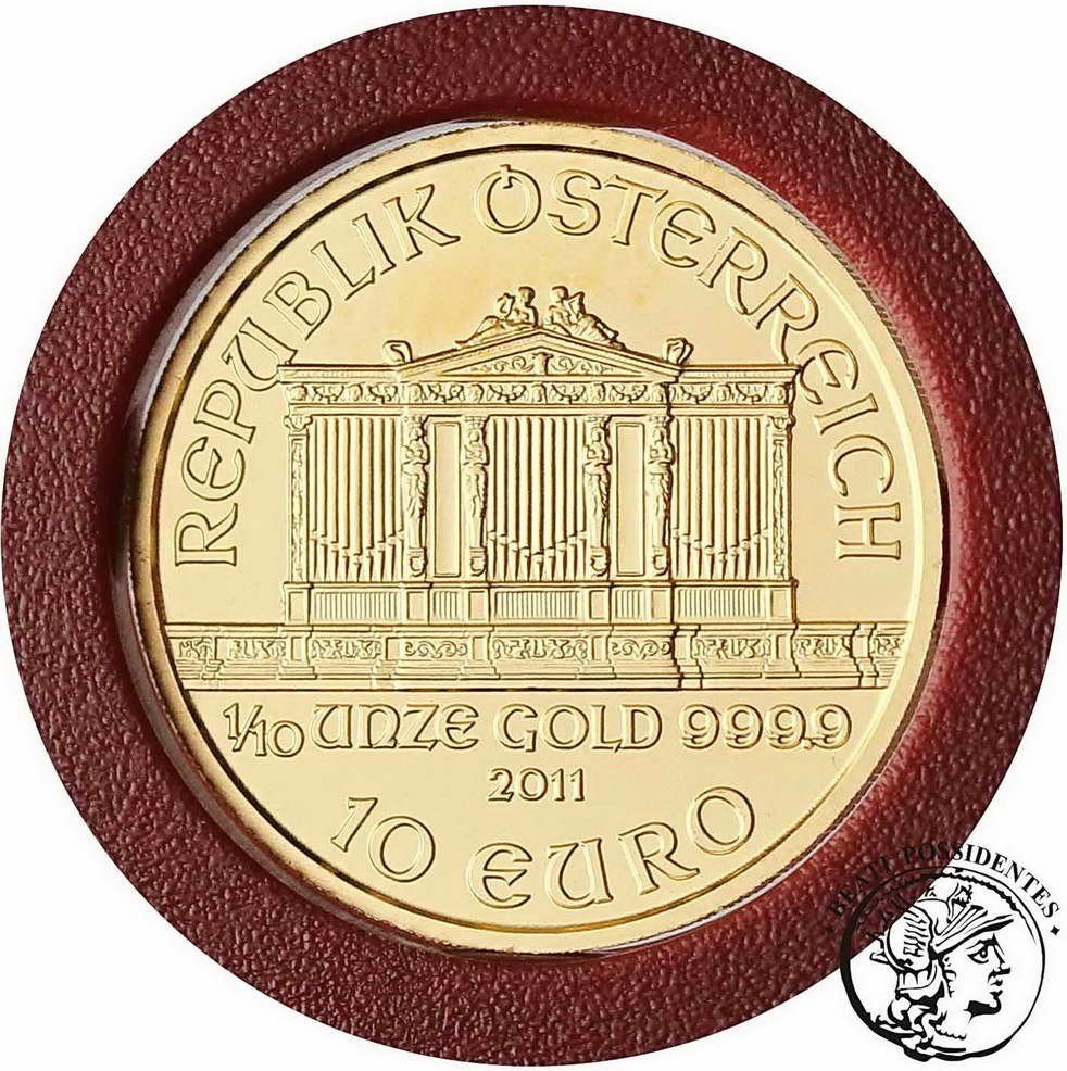 Austria 10 euro 2011 Filharmonia st. 1