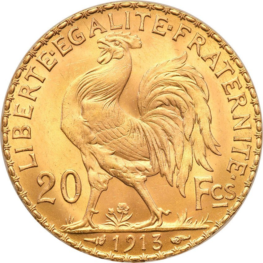 Francja 20 franków 1913 st.1