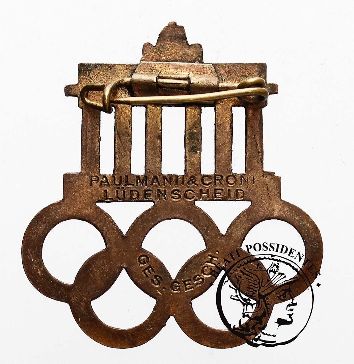 Niemcy Olimpiada Berlin 1936 znaczek sportowy st.2