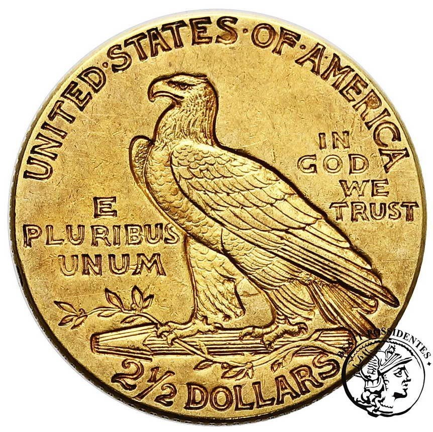 USA 2 1/2 dolara 1914 Indianin st. 2/2-