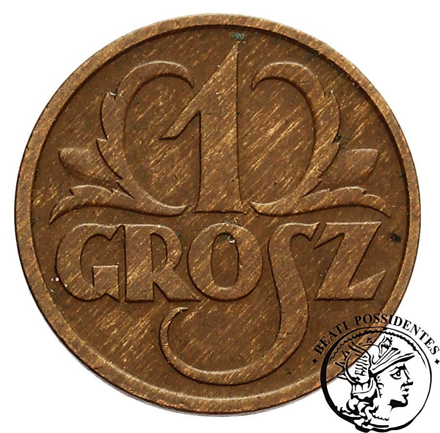 Polska II RP 1 grosz 1933 st. 3+