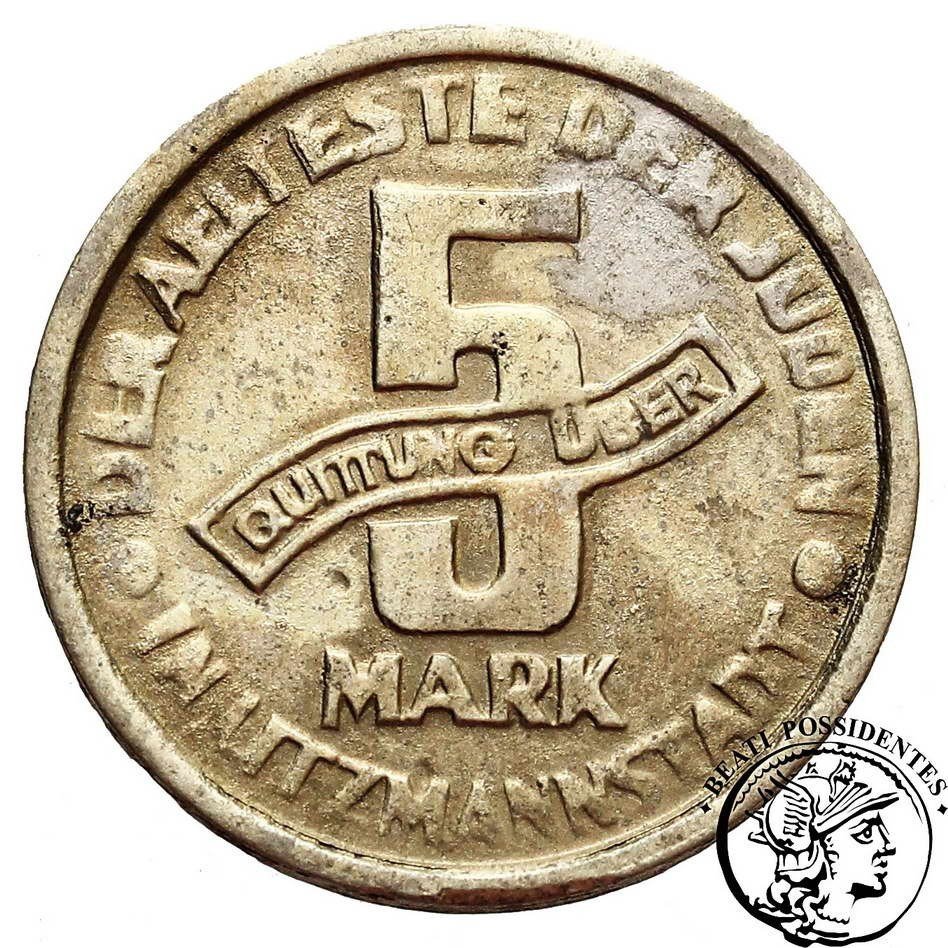 Getto Łódź 5 Marek 1943 AlMg