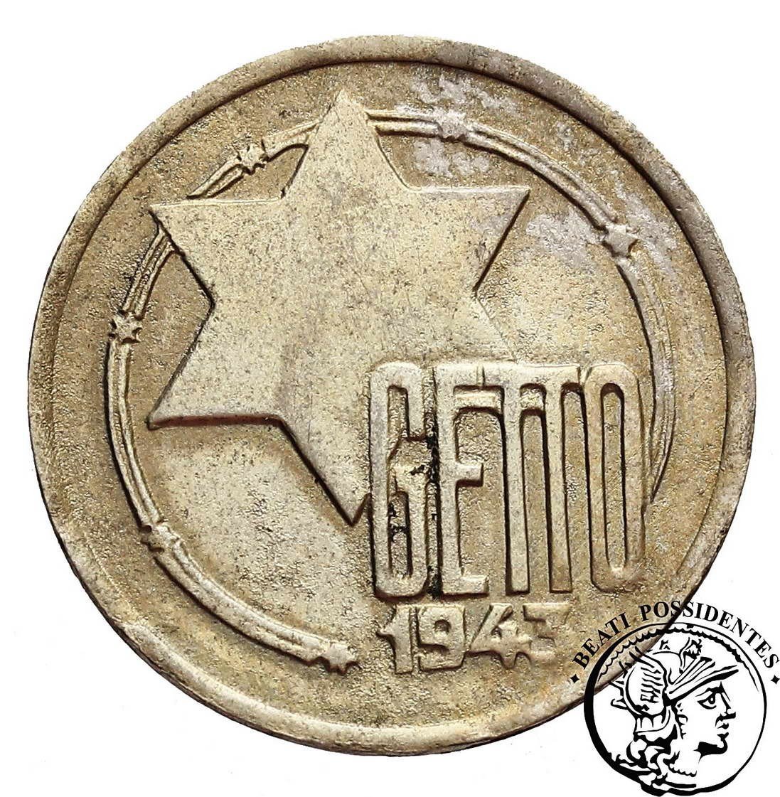 Getto Łódź 5 Marek 1943 AlMg