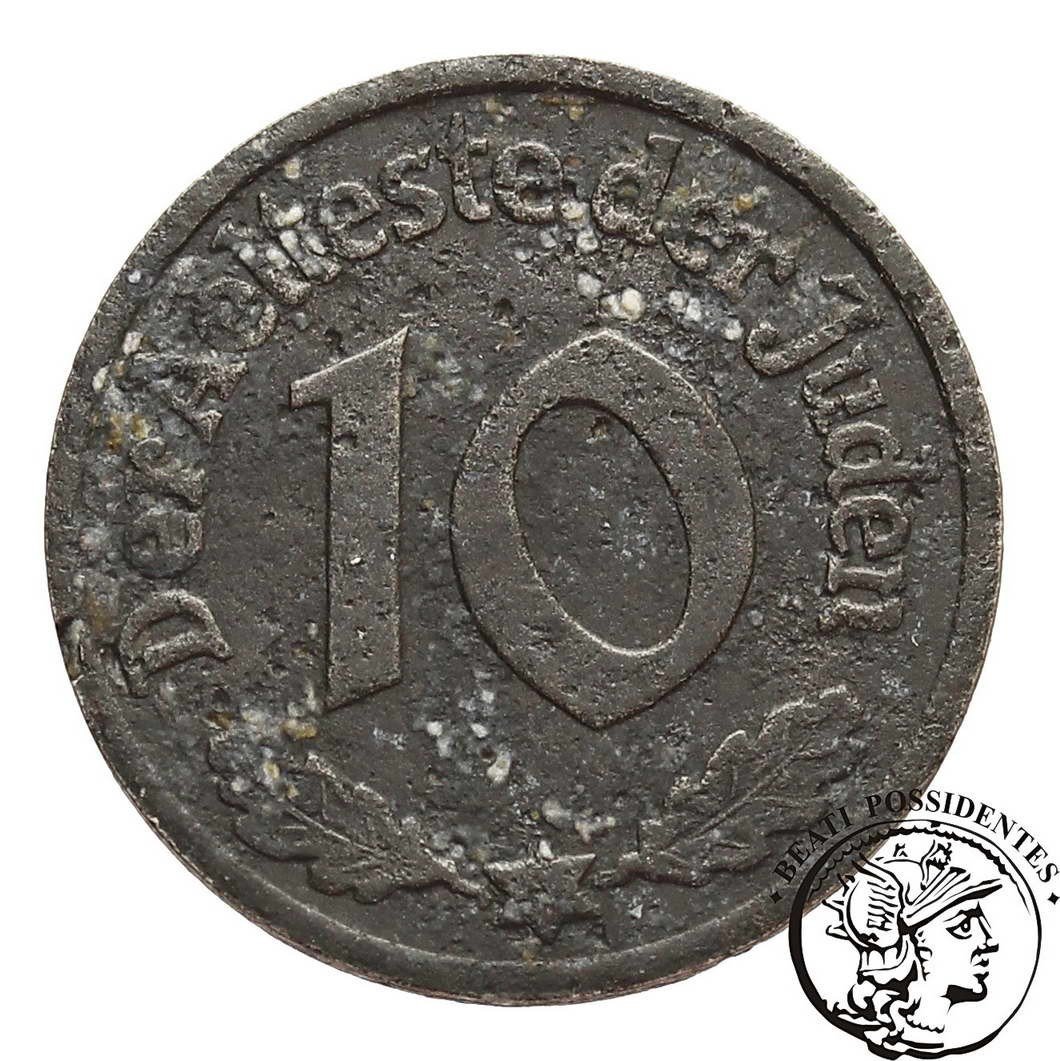 Getto Łódź 10 Fenigów 1942 AlMg