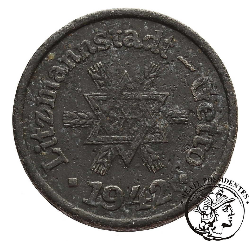 Getto Łódź 10 Fenigów 1942 AlMg