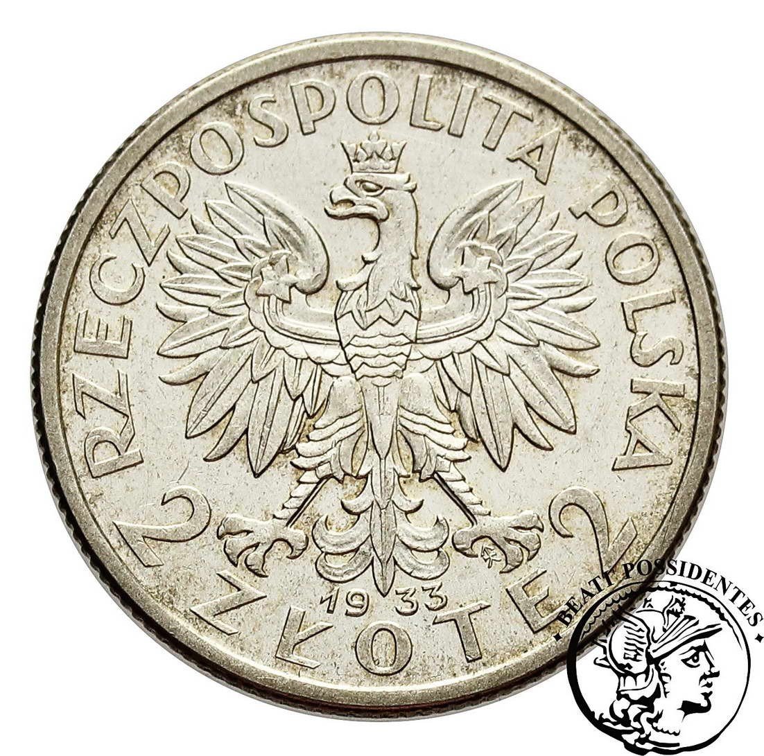 Polska II RP 2 złote 1933 Kobieta st. 2