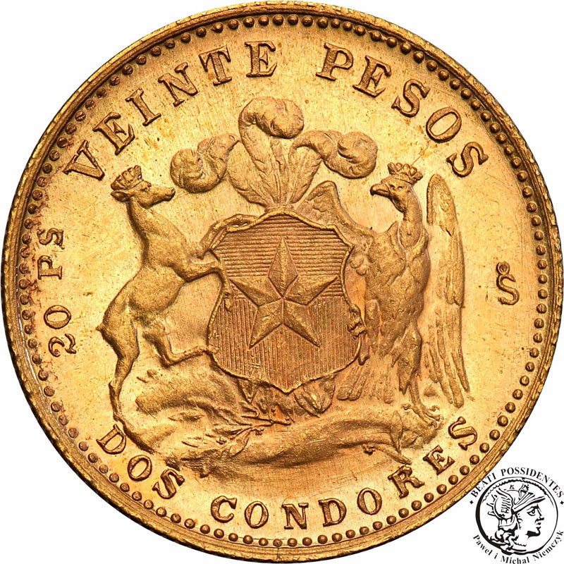 Chile 20 Pesos 1959 st.1