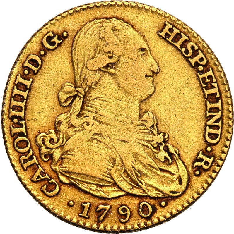 Hiszpania 2 escudo 1790 Madrid st.3