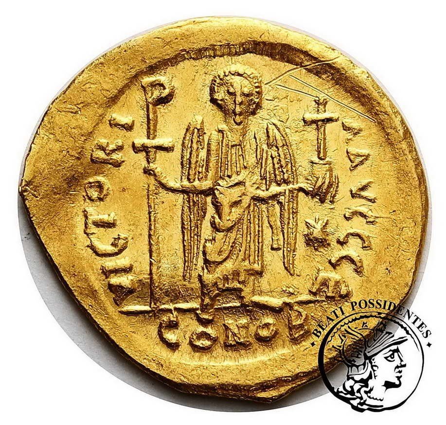 Bizancjum Justinian I 527-565 solidus st. 2