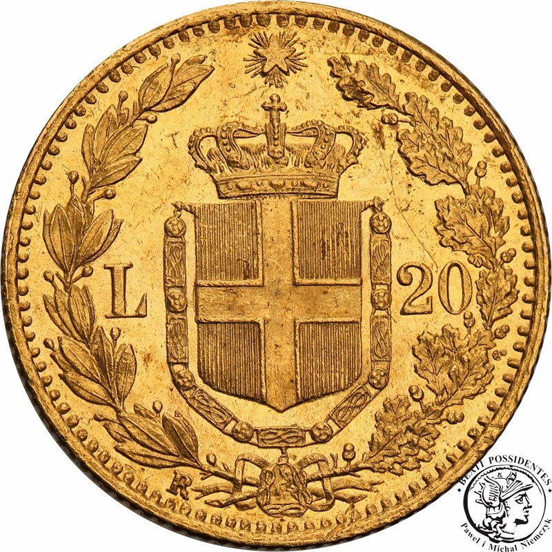 Włochy 20 Lirów 1881 Umberto I st.1-