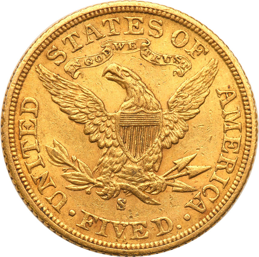 USA 5 dolarów 1901 S San Francisco st.1-