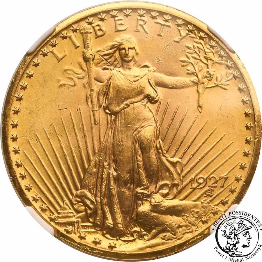 USA 20 dolarów 1927 Philadelphia NGC MS62