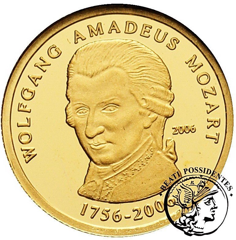 Togo 1500 franków 2006 Mozart st. L