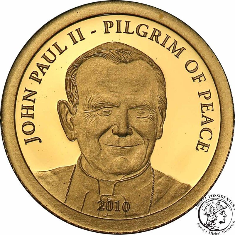 Wyspy Cooka 1 dolar 2010 Papież Jan Paweł II st.L 
