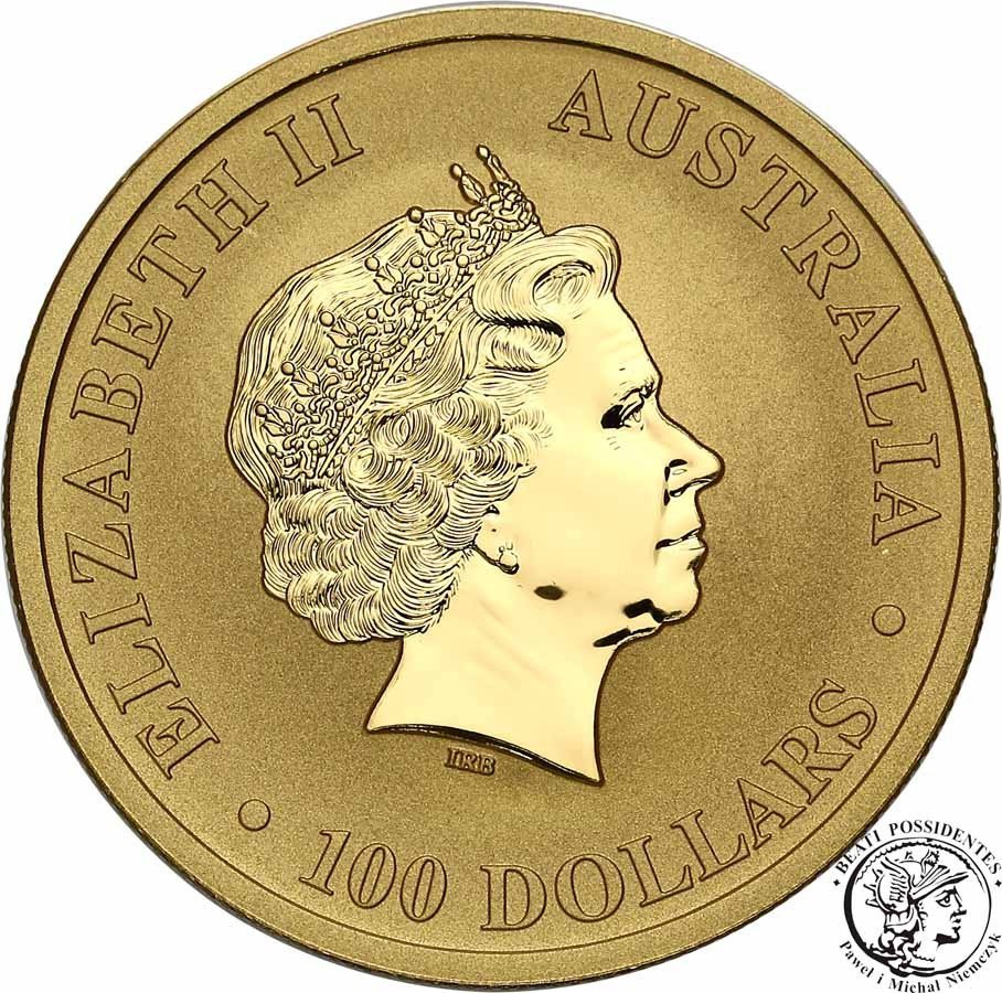 Australia 100 Dolarów 2007 1 uncja złota 999 Kangur st.L