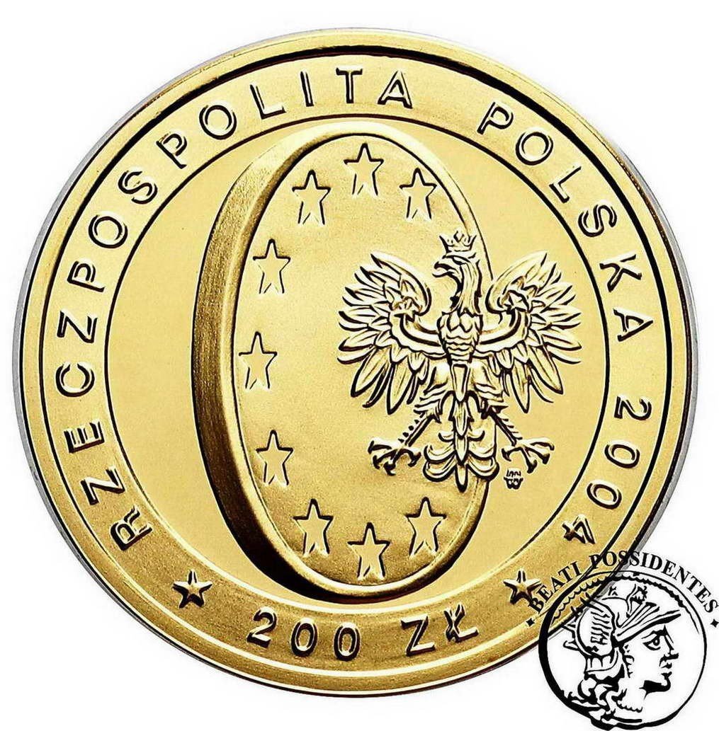 Polska III RP 200 zł 2004 Wstąpienie do Unii Europejskiej st. L