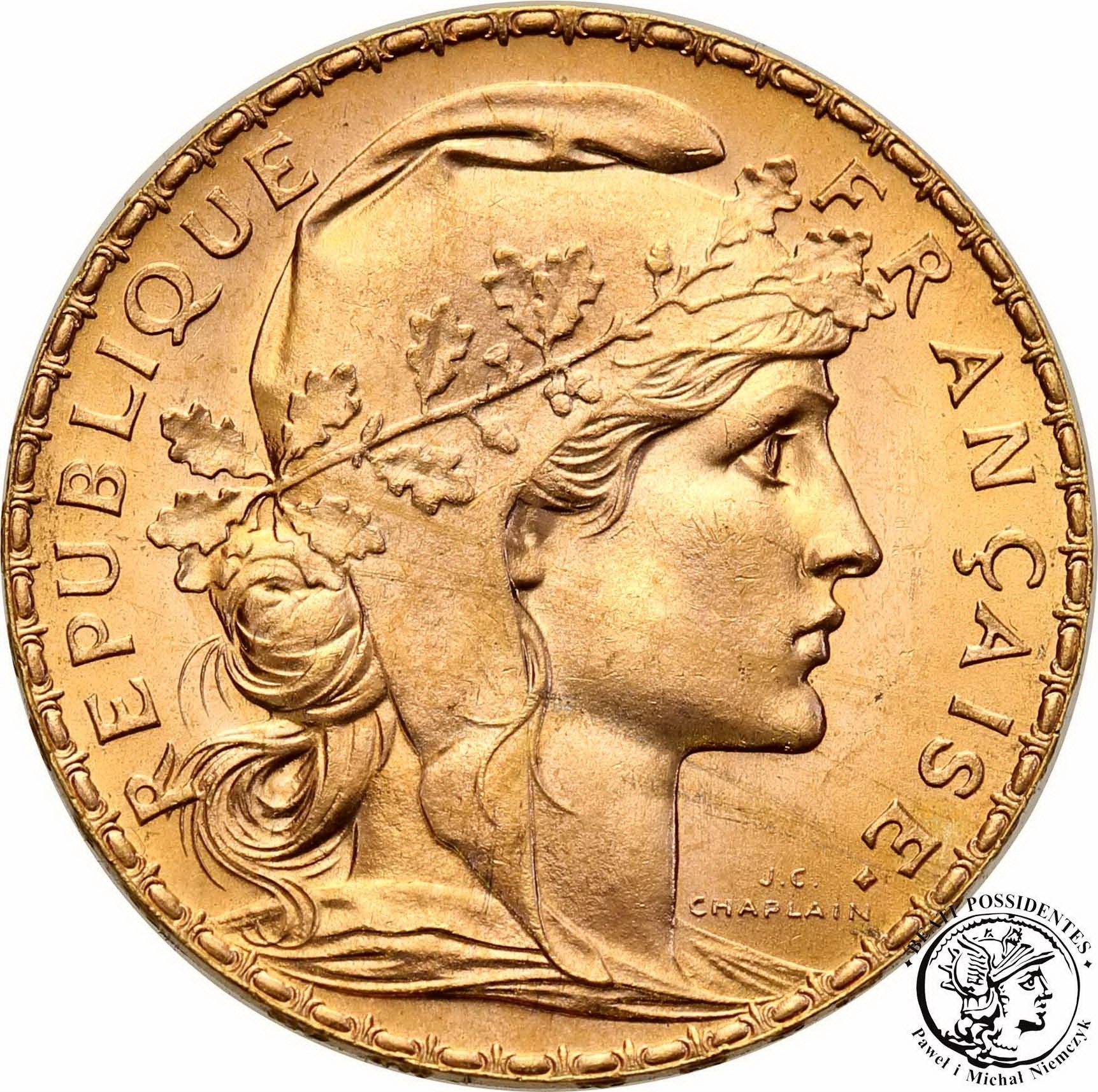 Francja 20 franków 1909 st.1