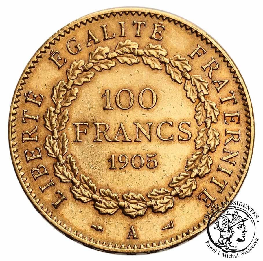 Francja 100 franków 1905 A st. 3+