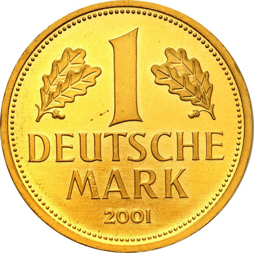 Niemcy 1 marka 2001 F pożegnalna (Abschieldmark) st. L