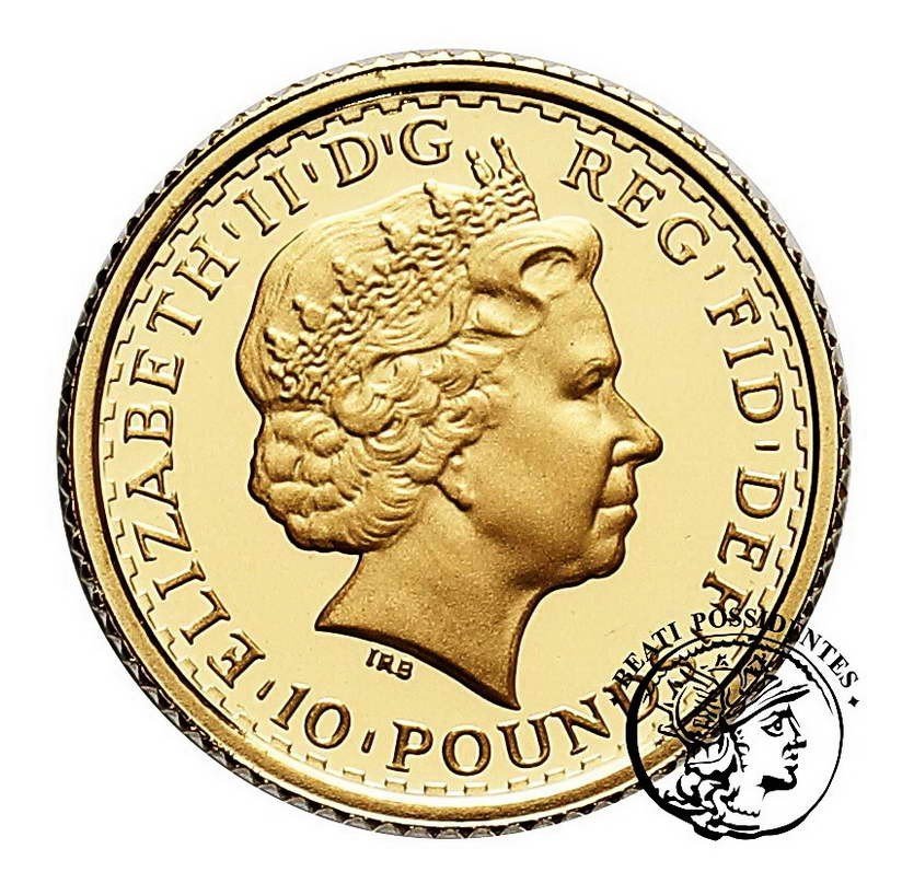 Wielka Brytania Elżbieta II 10 funtów 2003 st. L