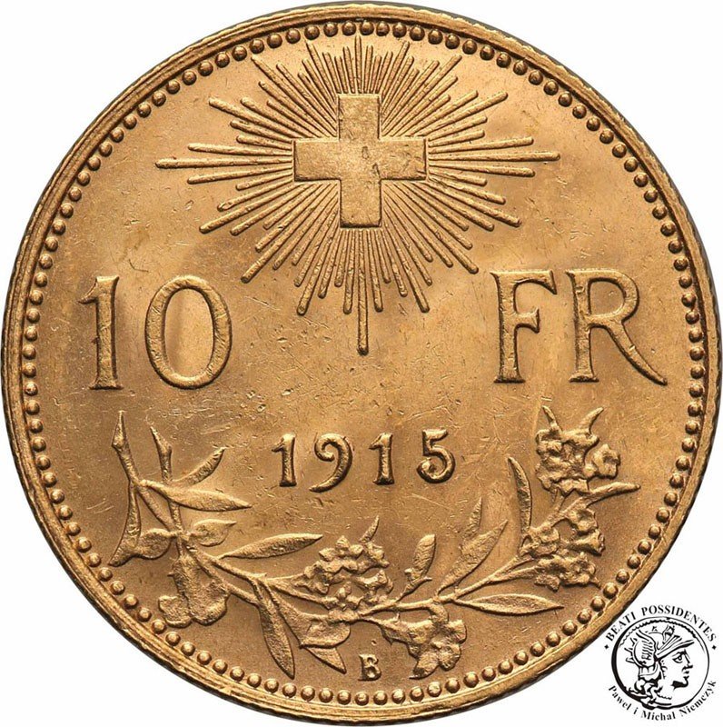 Szwajcaria 10 franków 1915 st.1