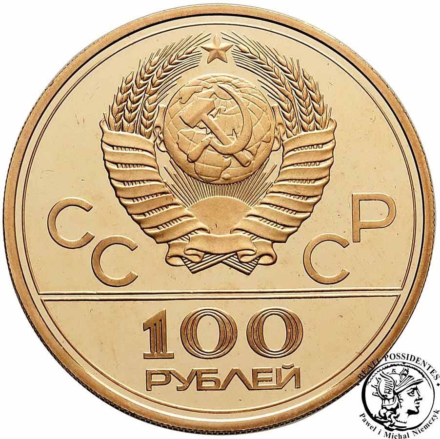 Rosja 100 Rubli 1978 Olimpiada Moskwa / Moskwa st. L-/L stempel lustrzany