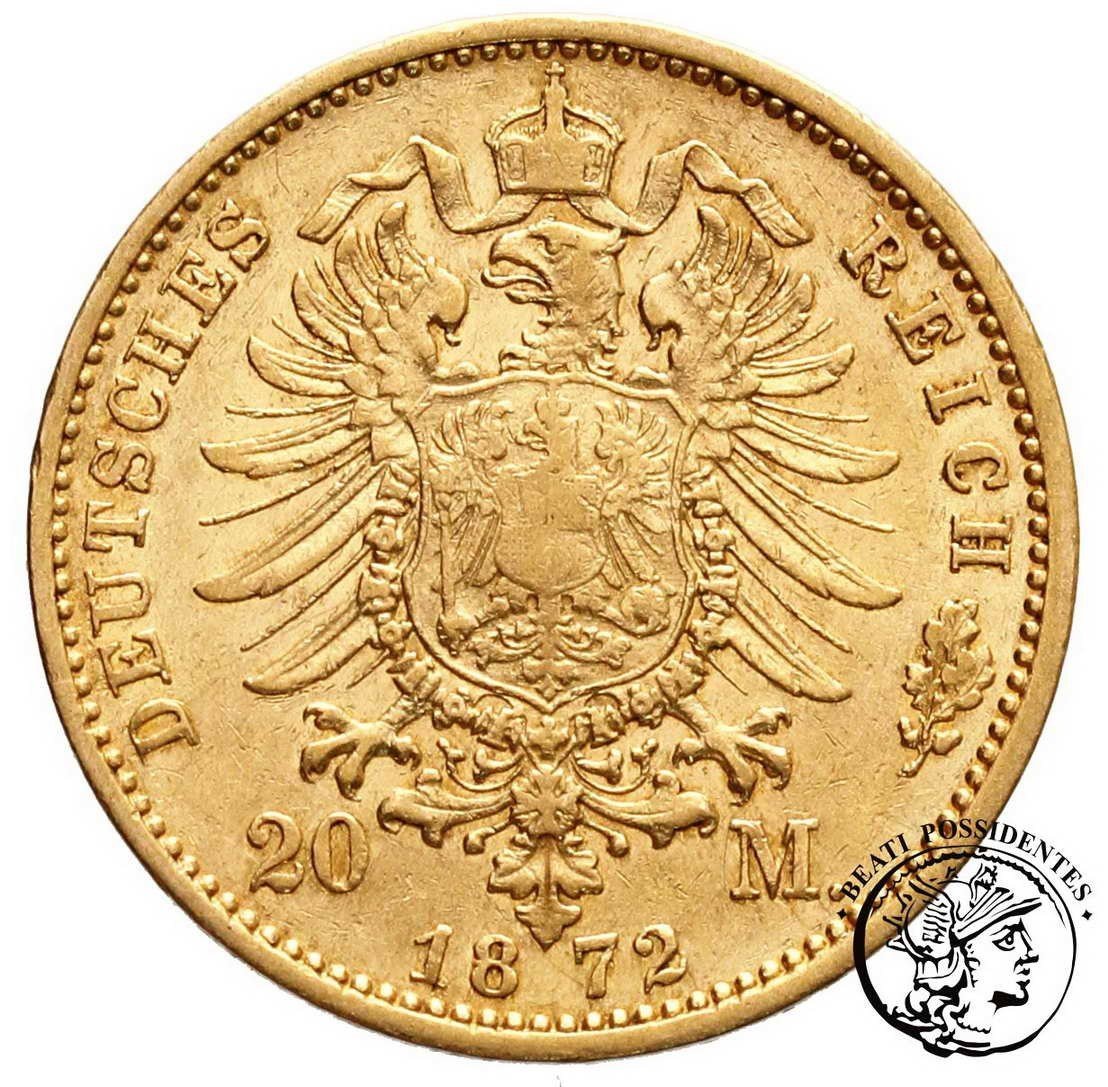 Niemcy Prusy Wilhelm 20 marek 1872 A