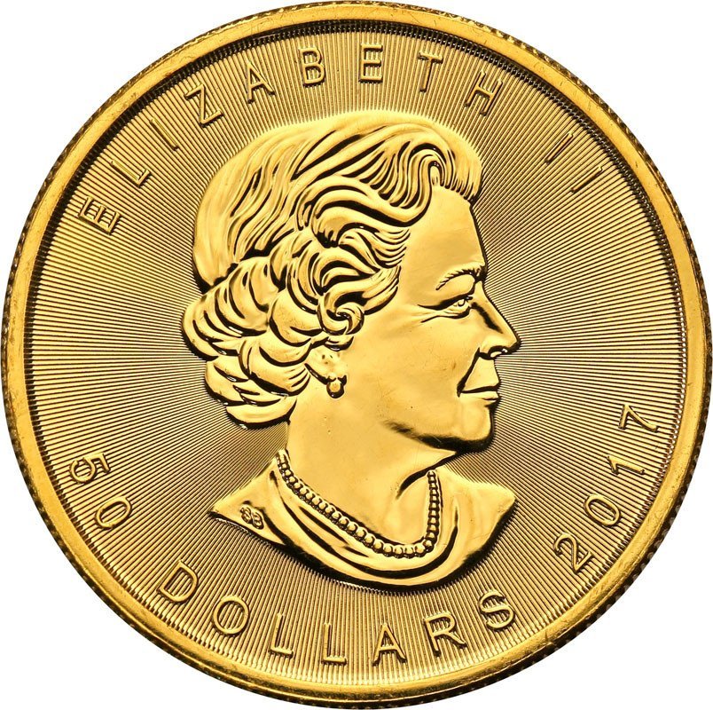 Kanada 50 dolarów 2017 liść klonu (uncja złota) st.1