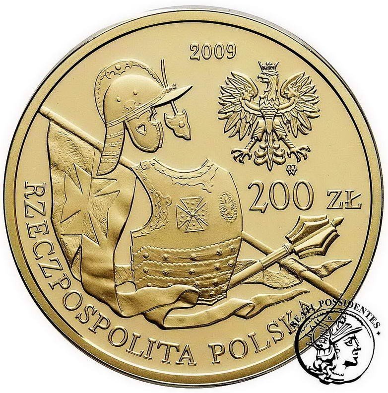 Polska III RP 200 złotych 2009 Husarz st.L