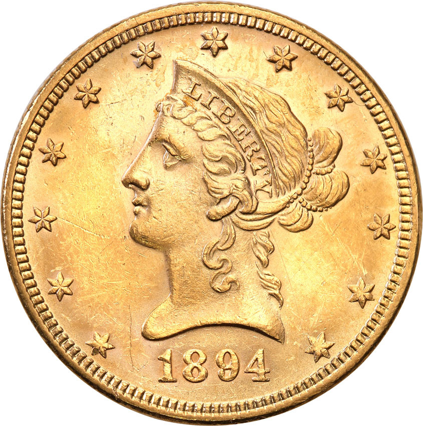 USA 10 dolarów 1894 Philadelphia st.1
