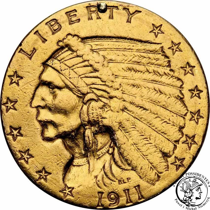 USA 2 1/2 dolara 1911 Philadelphia st. 3