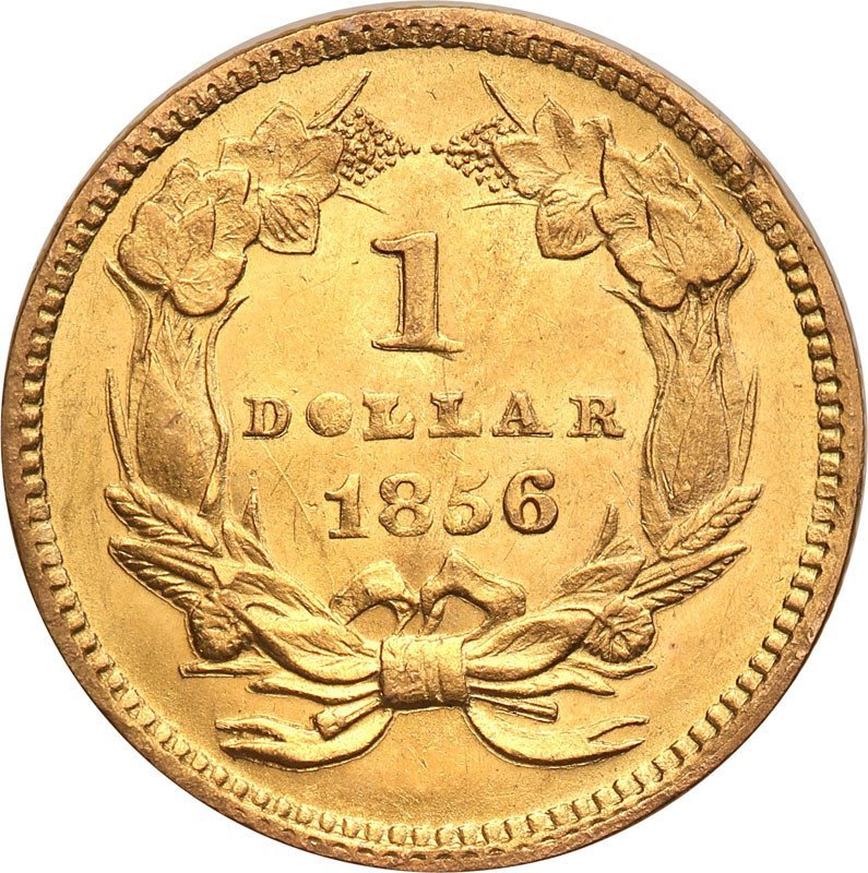 USA 1 dolar 1856 Philadelphia typ III st.1