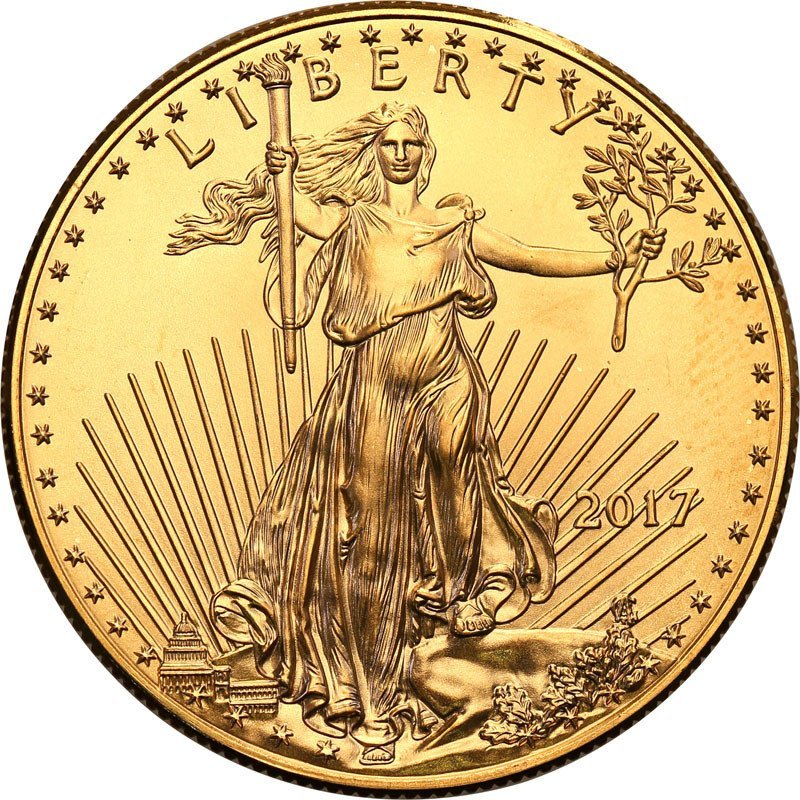 USA 50 dolarów 2017 Liberty (uncja złota) st.1