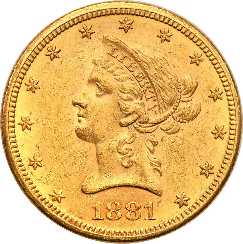 USA 10 dolarów 1881 S San Francisco st.1/1-