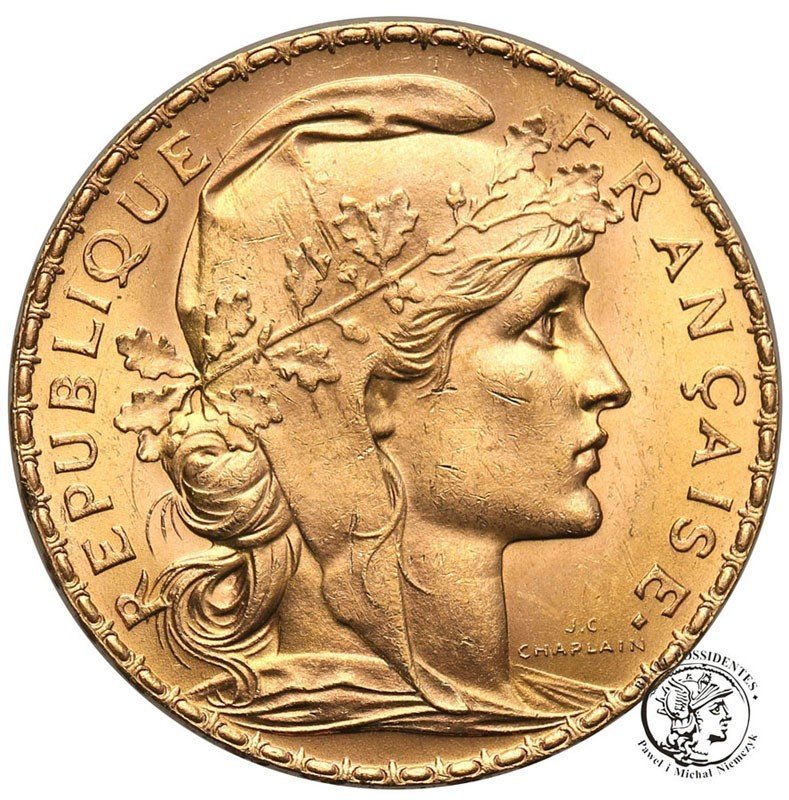 Francja 20 franków 1910 st.1